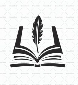 Offenes Buch und Feder